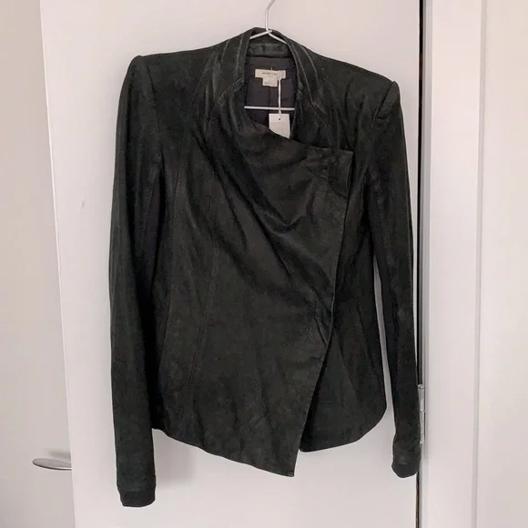 Helmut Lang Anaconda Black Distressed 100% Lambskin Jacket Blazer NWT Vintage